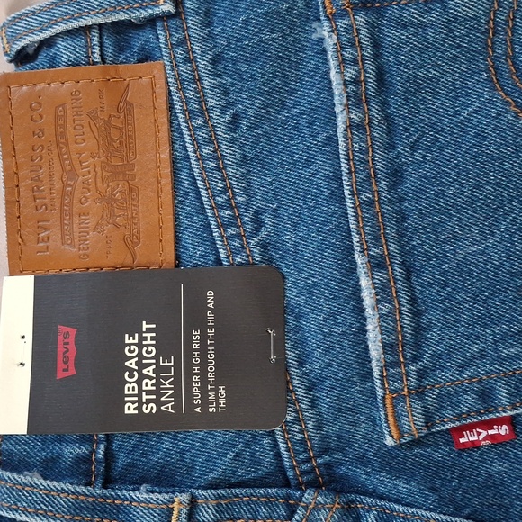 New Levi's Ribcage Straight Jazz Pop Nwt Sz 26 - Picture 8 of 14